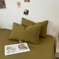 Bonenjoy-funda de almohada de Color sólido, funda de almohada transpirable de 48x74cm, Fundas de cojín rectangulares, fundas de almohada de cama para el hogar, 2 piezas - details 6