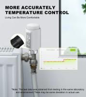 GIRIER-Válvula de radiador termostático inteligente TRV, controlador de temperatura programable ZigBee, termostato inteligente, compatible con Alexa - details 5