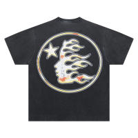 2025 Camisas casuales básicas de moda de verano, camisetas holgadas de algodón puro para hombres y nuevas camisas de manga corta para parejas con estampados de logotipos en la parte delantera - details 1