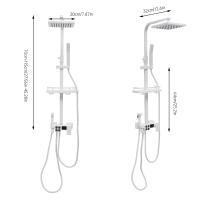 Sistema de Ducha de Acero Inoxidable con Termostato Ducha de Lluvia con 4 Tipos de Jets y Grifo - details 3