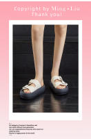 Zapatillas de plataforma nuevas sandalias de hebilla de cinturón retro de arrastre de una y media punta abierta de moda casual versátil - details 19