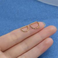 Anillo de nariz con forma de D de circonia cúbica para cartílago, Piercing de oreja, Tragus, hélice, joyería corporal, medio anillo, segmento, Cliker, F136, titanio, 16G, 8mm, 10mm, 1 pieza - details 6