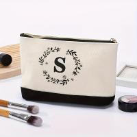 Bolsa De Maquillaje De Moda Bolsa De Almacenamiento Para Viaje Canvas Impresión De Letras Pequeño Bolsa De Almacenamiento Para Regalo De Vacaciones - details 7