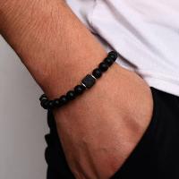 2 unids/set nuevas pulseras y collar magnéticos conjunto de pulseras de pareja de cuentas de piedra natural para hombres para mujeres cuidado de la salud ayuda a perder peso - details 3