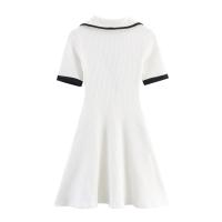 Vestido acanalado con botones de metal elegante a la moda para mujer nuevo estilo 4770/154/084 - details 2