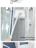 Cepillo de Pared de Baño Multifuncional con Mango Largo Cepillo de Esponja Desmontable para Azulejos de Baño Herramientas de Limpieza para el Hogar - details 3