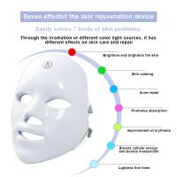 Máscara De Luz LED Para El Rostro Con Carga USB 7 Colores Terapia Fotónica Belleza Anti-Edad Rejuvenecimiento Piel Blanqueadora Cuidado De La Piel - details 7