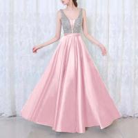 Elegante Vestido de Noche de Secuencia Corte Alto y Vibrante para Mujeres - details 9