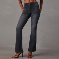 Vaqueros estilo retro para mujer, cintura alta, corte ajustado, acampanados - details 4