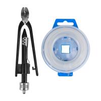 Juego de alicates de torsión de alambre de seguridad para aviones, herramienta de torsión de bloqueo, rollo de 15M, 0,7mm, acero inoxidable, 6 pulgadas - details 0