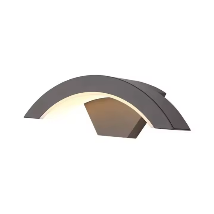 GOECO Luz Exterior Moderna 24W IP65 3000K Luz Caliente Negro 220V Iluminación Nórdica - 1