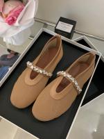 Zapatos individuales de suela plana con viento de noche para las nuevas Xiaoxiangfeng francesas con diamantes de imitación transpirables de suela blanda con Ladyshoes - details 2