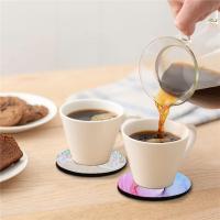 60 Pack Sublimation Blank Coaster, Round Sublimation Blank Cup Mat, Rubber Heat Transfer Press Cup Coaster, 4 Inches - details 2