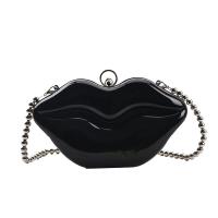 Creative Lips Bolsa 2025 Nuevo, Bolsa cruzada con Cadena Brillante, Bolsa de Mujer Negra - details 2
