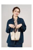 Nueva Moda Textura Bucket Bag, Cesta Vegetal Bolsos de Mujer, Bolso de Cuero, Nueva Boda Bolsas Premium - details 5