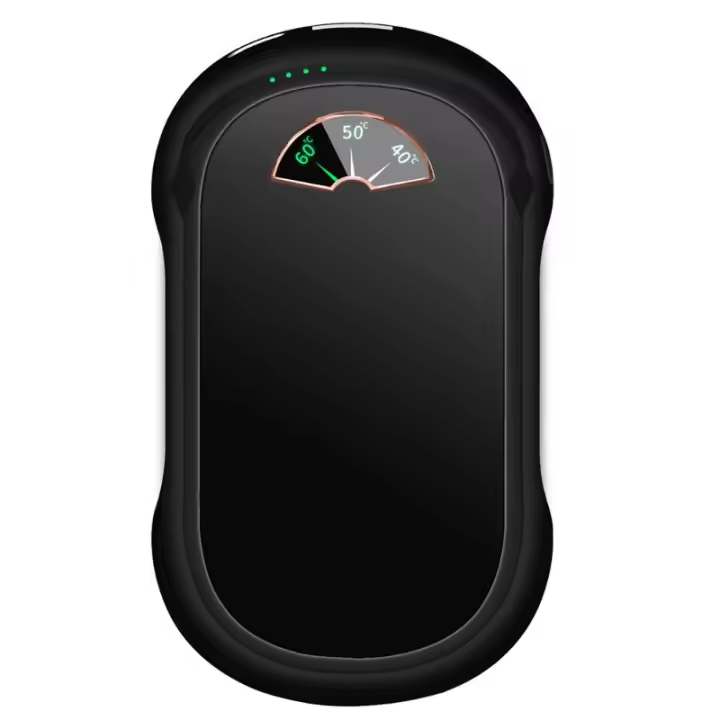 PORCHEDDU Calentadores de Manos 2 en 1 recargable, 2 piezas, 5000mAh, ventilador de Manos Eléctrico magnético, 3 - 1