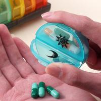 Contenedor de medicamentos, organizador de pastillas divisor de 7 días, compartimentos de 14 rejillas AM/PM, estuche de almacenamiento de vitaminas, portátil a prueba de polvo - details 3