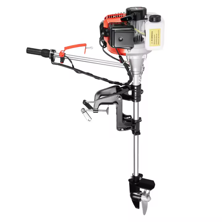 Motor fueraborda de 2 tiempos, potente motor para botes inflables y pesca, fácil montaje y control, 52 cc - 1