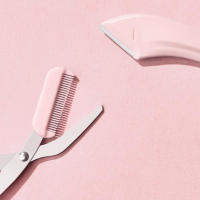 Set de Recortadores de Cejas de 3 Piezas Tijeras de Cejas con Peine Herramienta de Belleza Exfoliante para Uso de Maquillaje - details 1
