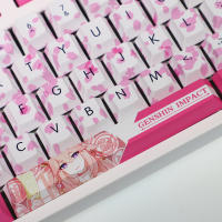 108 teclas genshin Impact Yae Miko keyhat Cherry profile Game Character Animation keyhat PBT Dye sublimación de keyhat mecánico de teclado - details 3