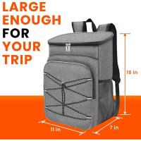 Mochila aislante para 28 latas, mochila ligera a prueba de fugas para hombres y mujeres para trabajar, picnics, senderismo, playa - details 1