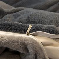 Cubierta de Edredón de Franela para Invierno Moda Doble Color Suave y Cálido Cubierta de Colchón Gruesa y Cómoda para Adultos y Niños - details 7