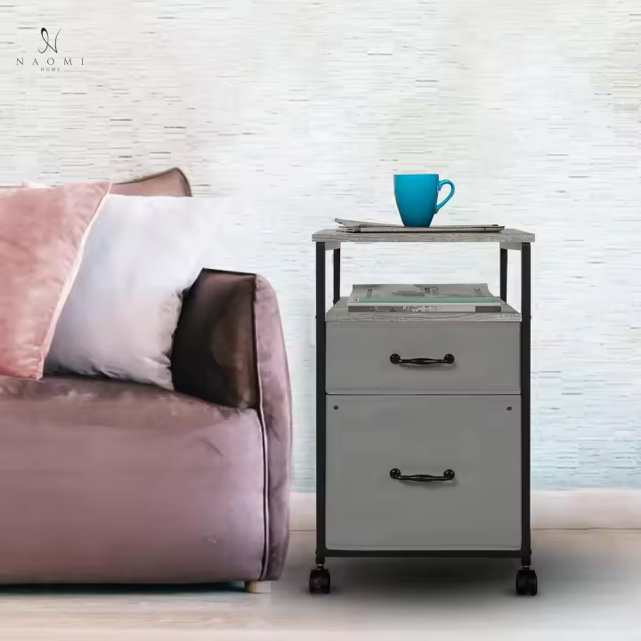 Cómoda de 5 cajones para dormitorio Cómodas altas elegantes con ruedas Estantes de almacenamiento Cómoda pequeña para maquillaje de armario con capacidad de 180 libras - Blanco - 1