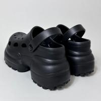 Zuecos de verano 2025 para mujer, sandalias antideslizantes, 10 cm de plataforma gruesa, pantuflas de EVA, zapatos de playa, zapatos para exteriores que aumentan la altura - details 9