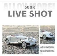 1:32 Mercedes Benz 500K Convertible de doble puerta Roadster Diecast modelo aleación Metal colecciones de coches Hobby decoraciones regalo amigo - details 12