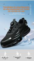 Zapatos de Seguridad para Trabajo Tejidos Voladores con Botón Resistentes al Desgaste, Cómodos, Ligeros y Transpirables para Hombres - details 3