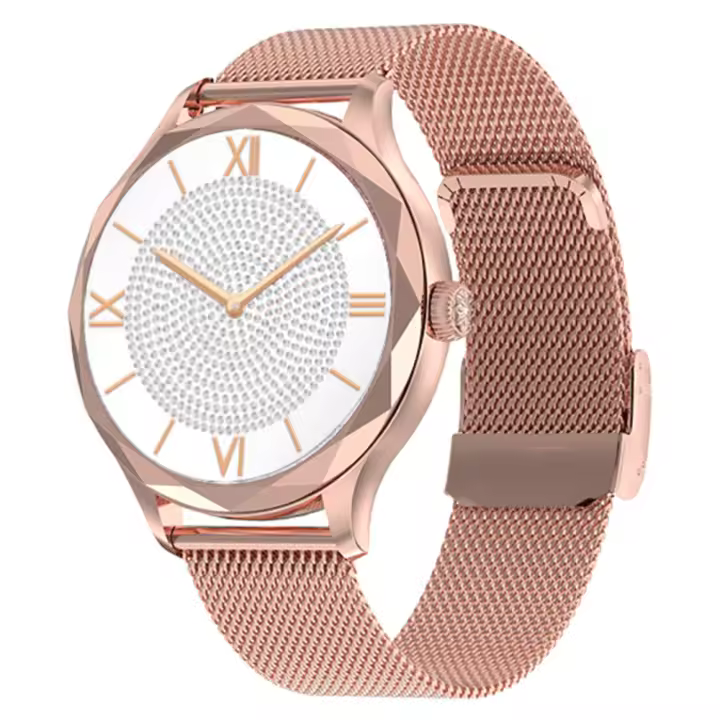 Reloj SANLEPUS para mujer, rastreador de actividad física, monitor de salud, frecuencia cardíaca, oxígeno en sangre durante el sueño, pantalla AMOLED Fiess de 1,19 pulgadas - 1