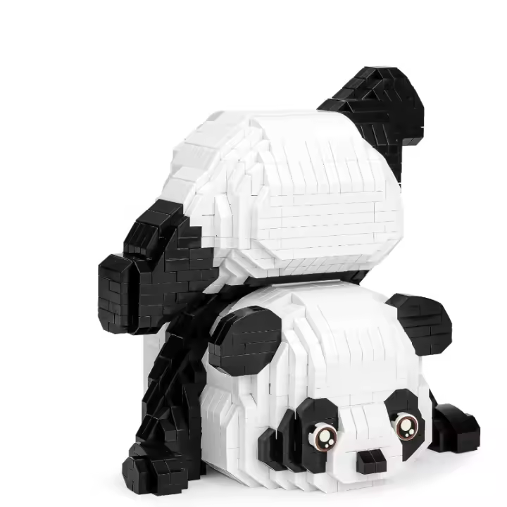 Juego de bloques de construcción de Panda para niños y niñas, juguete de ladrillos de Mini Panda para bolsas de Goodie, Micro Mini para adultos - 1