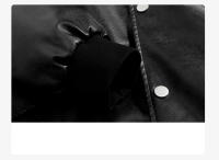 New Fake Two Item Man Leather Jackets Outdoors Loose Fashion Locomotive Clothes Spring Autumn Leisure Solid Hooded Man Coats ﻿ - details 8