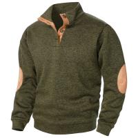 Top de suéter de punto casual de manga larga con cuello levantado para hombre de otoño e invierno - details 35