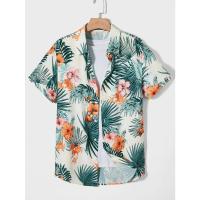 Camisa hawaiana, estampado vaquero para hombre y mujer, camisa de manga corta con solapas y botones en la playa, top casual de moda - details 2
