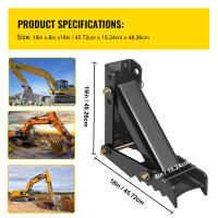 Pulgar para Retroexcavadora SucceBuy, Pulgar para Excavadora de Uso Pesado. Accesorio de Acero Negro para Soldar con Perno, Pulgar Mecánico Ajustable para Retroexcavadora/Excavadora - details 1