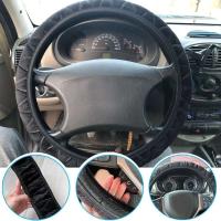 Funda de felpa para volante de coche, cuero corto suave y cálido, antideslizante, decoración de coche para hombres y mujeres, invierno - details 13