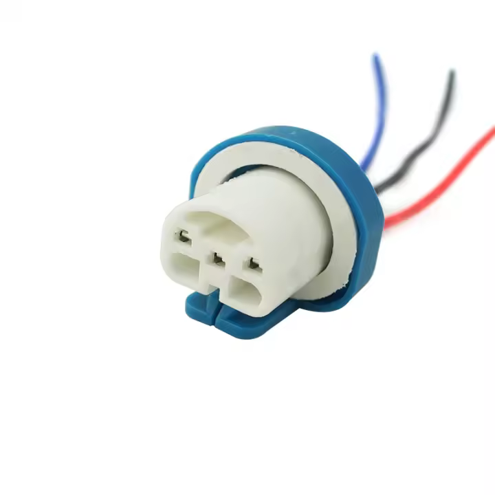 MOTOBOTS-arnés de cableado de lámpara de xenón, enchufe de cerámica 9007 para faro 9007, soporte para bombilla, adaptador #5462 - 1