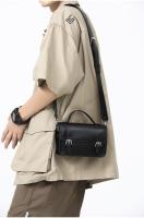 👜 👝 🎒 ⭐ ⭐ ⭐ 2025 nueva bolsa de mensajero bolsa de los hombres tendencia cartero casual neutral bolsa de hombro casual portátil pequeña bolsa cuadrada - details 15