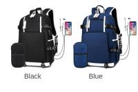 Mochilas impresas de moda para hombres y mujeres, estudiantes de secundaria y estudiantes de secundaria, interfaz usb, mochilas con patrones geométricos personalizados - details 17