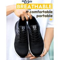 Zapatos De Seguridad Para Trabajo Con Punta De Acero Antideslizantes Y Respirables Para Hombres Botas De Trabajo Ligeras Y Confortables Para Construcción - details 3