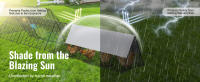 SucceBuy Túneles para pollos, 287 x 78,7 x 24,2 pulgadas (LxWxH), túneles portátiles para pollos al aire libre con marcos de esquina, 2 juegos, ideal para pollos, patos, conejos, material de PVC duradero, verde - details 3