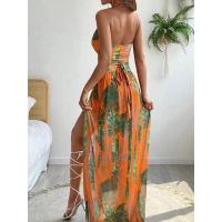 2025 Bikini con cuello cruzado, traje de baño hueco y vestido de playa, traje de baño sexy de 3 piezas para mujer, ropa de playa acolchada, natación de verano - details 16