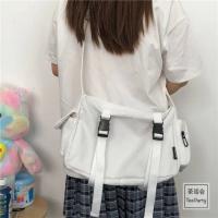 Bolso cruzado de Lienzo a la Moda para Mujeres Bolso de Hombro de Color Sólido, Gran Capacidad, Estilo Casual para Mujeres y Hombres jóvenes - details 5
