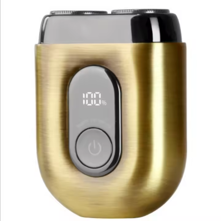 Afeitadora Eléctrica Mini de Aleación Portátil Impermeable, Atracción Magnética, Doble Anillo, Cuchillo, Red, Coche de Afeitar para Hombres - 1