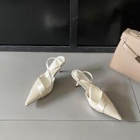Zapatos de tacón alto plateados puntiagudos para mujer stiletto back zapatos individuales vacíos nuevos con falda bolsa cabeza sandalias zapatos de mujer - details 6