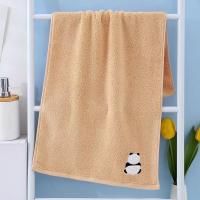 Toalla facial de algodón con bordado de Panda para adultos, toallas de ducha de mano pura absorbente, limpieza de cabello, baño, hogar y Hotel - details 5