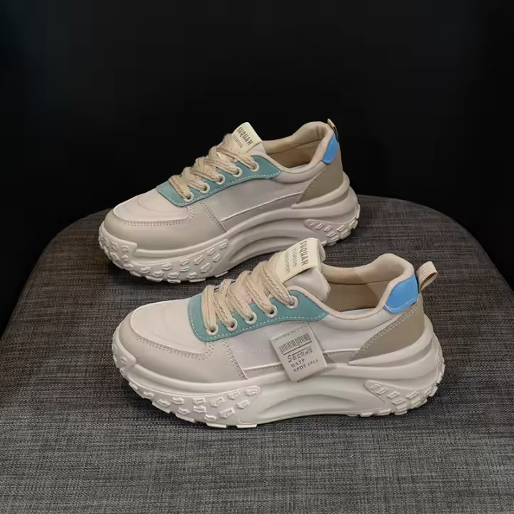 Zapatillas Casuales de Altura para Mujer Primavera 2025 Estilo Coreano - 1