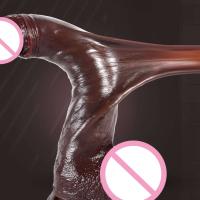 Leten-consoladores realistas de prepucio deslizante para mujer, 27 cm, ButtPlug, juego Anal vaginal falso largo, estimulador del punto G, Juguetes sexuales para adultos 18 - details 2