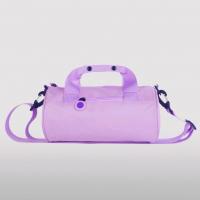 Bolsa de gimnasio cilíndrica de un hombro para mujer, bolso cruzado de nailon de Color sólido, gran capacidad, impermeable, bolsa de almacenamiento para Fitness y Yoga, deportes - details 1